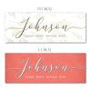 Farmhouse Modern Print Gold FLoral and Coral Options