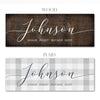 Rustic Chic Your Name Personalized Art Piece Barnwood and Buffalo Plaid Options