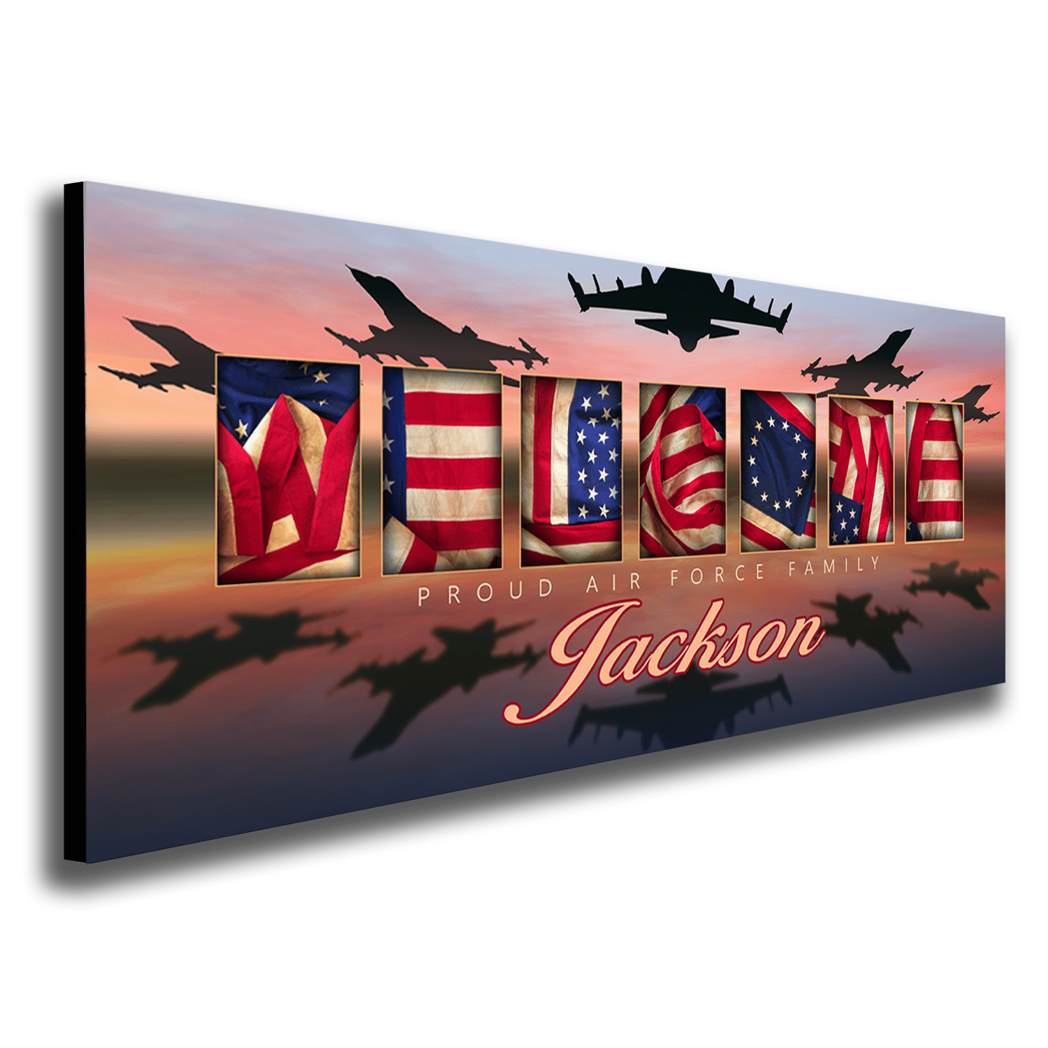 Proud to be an American Print Air Force Framed Sign
