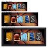 Unique basketball art print using images to spell your name - Size Options - Personal-Prints