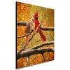 Cardinal Couple art with your names in tree