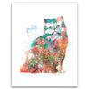 Persian Cat Watercolor Pet Portrait Personalized Cat Gift from Personal-Prints