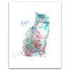 Tabby Cat Watercolor Pet Portrait Personalized Cat Gift from Personal-Prints