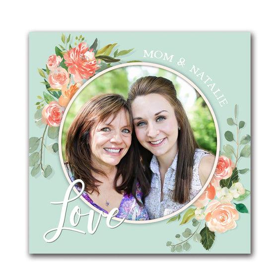 Customized photo to art watercolor floral print from Personal-Prints