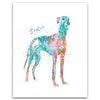 Greyhound Watercolor Pet Portrait Personalized Dog Gift from Personal-Prints