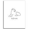 Block Mount Option - Personalized Dog Gift - Rottweiler Art