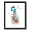 Personalized Dog Canvas Art Watercolor Poodle from Personal Prints
