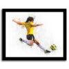 Female Soccer Player Decor- Framed Canvas