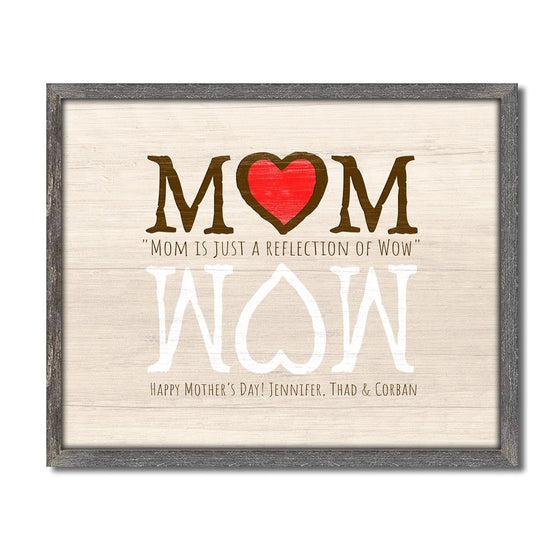 MOM is just a reflection of WOW - Personal Prints