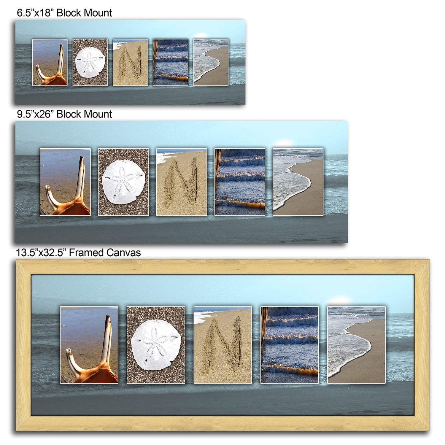 Coastal Beach Personalized Name Art Order Custom Name Art Online PersonalPrints