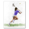 Personalized Sports Artwork - Women's Lacrosse personalized gift