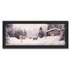 Scenic winter snow canvas art - Stopping by Woods - Personal Prints