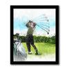Watercolor Golf Artwork Canvas Giclee from Personal Prints