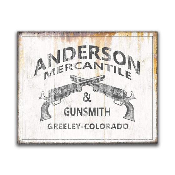 Vintage Gunsmith Sign Personalized with your Name from Personal-Prints