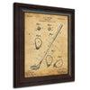 Patent art of the original drawing of a golf club - Personal-Prints
