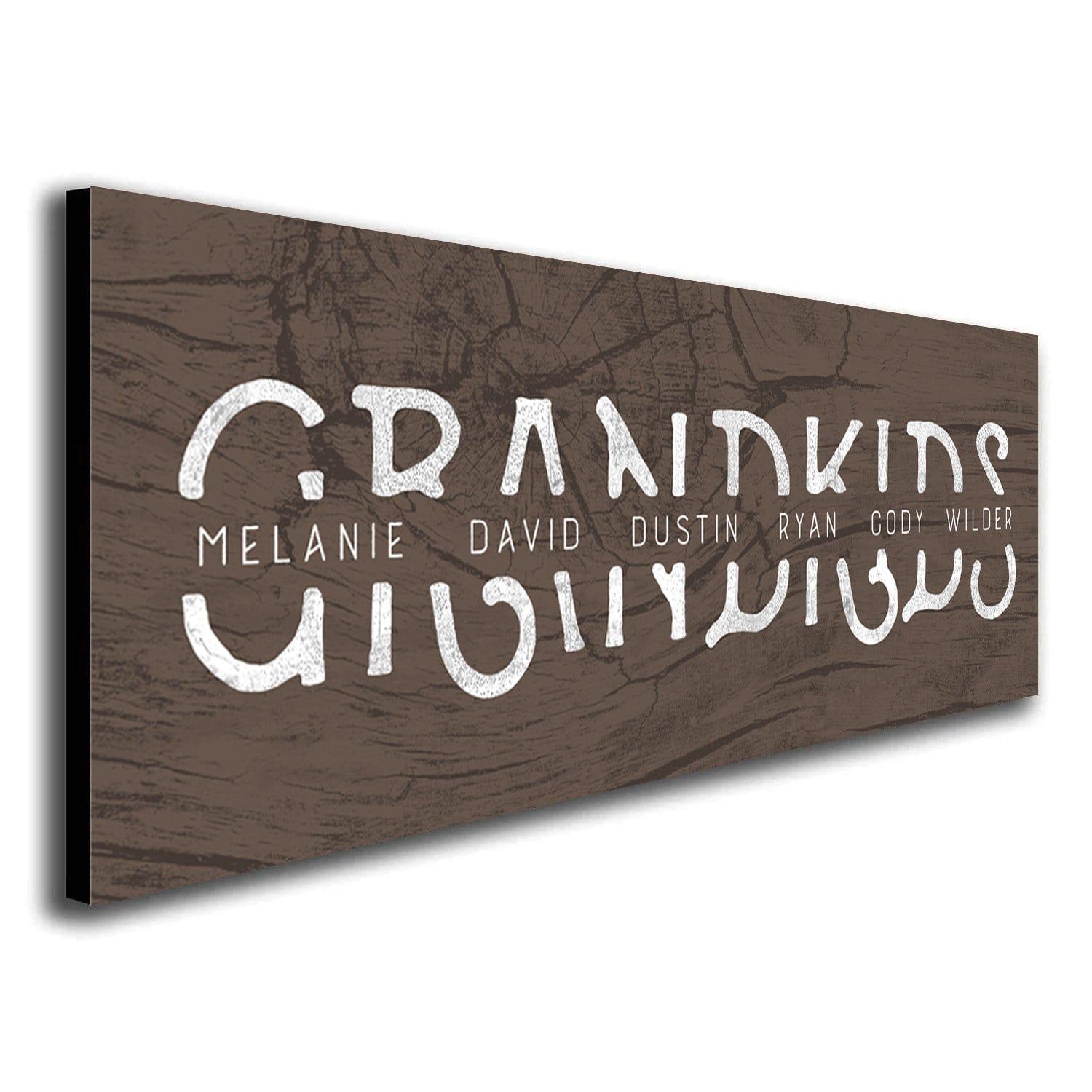 GRANDKIDS Personalized Name Art Personalized Gifts & Wall Decor