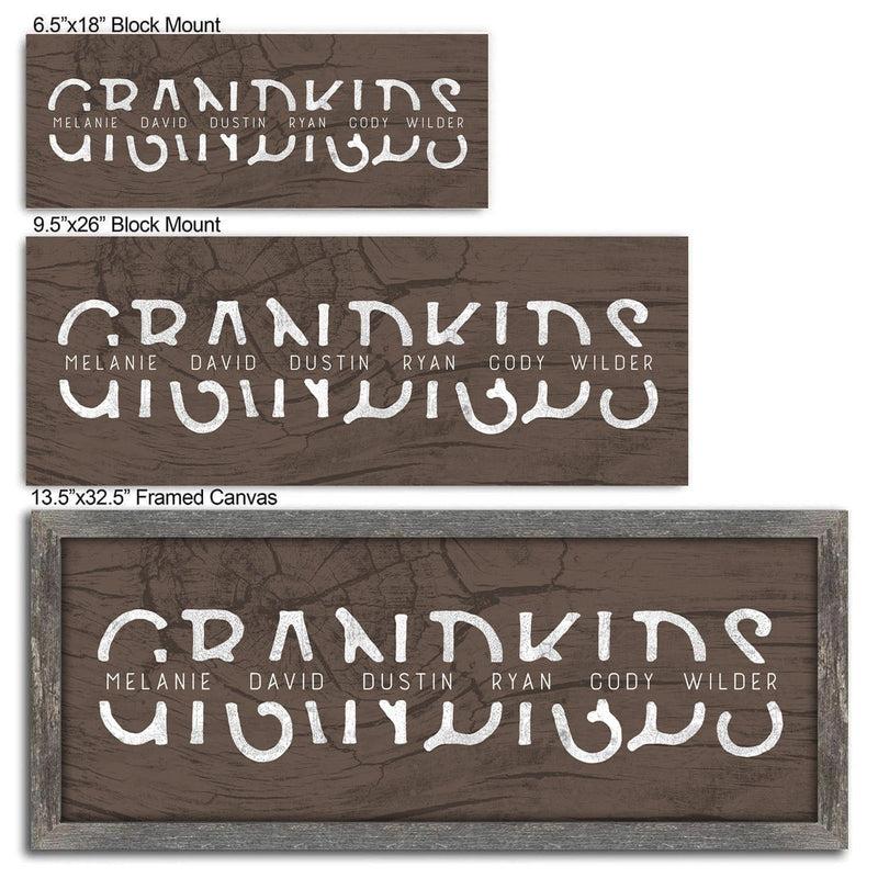 GRANDKIDS Personalized Name Art Personalized Gifts & Wall Decor