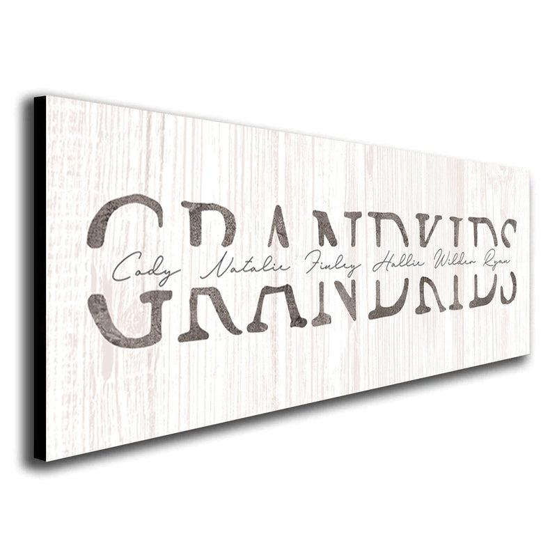 GRANDKIDS Personalized Name Art Personalized Gifts & Wall Decor