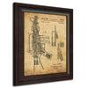 Vintage gun poster from the original patent in 1966 personalized with your name - Personal-Prints