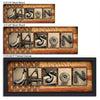 Gun alphabet letter art print using gun-themed photographs to spell your name - Size Options - Personal-Prints