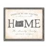 Personalized Home State Art Wall Decor from Personal Prints