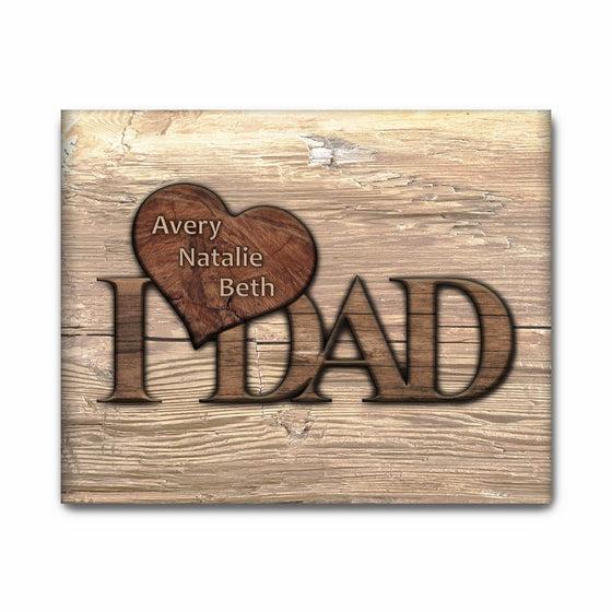 I Heart Dad - Personalized Gift for Dad 