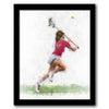 Canvas Sports Art - Girl's Lacrosse Personalized Print