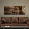 Lakehouse Lifestyle Wall With Leather Couch