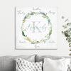 Watercolor Print With Your Names Featured in Farmhouse Room