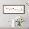 Love Intertwined romantic art decor including yours and your spouce's names and anniversary date lifestyle with flower gift