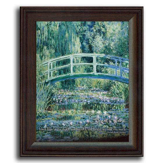 Personalized Framed Art - Monet's White Water Lillies - Personal-Prints