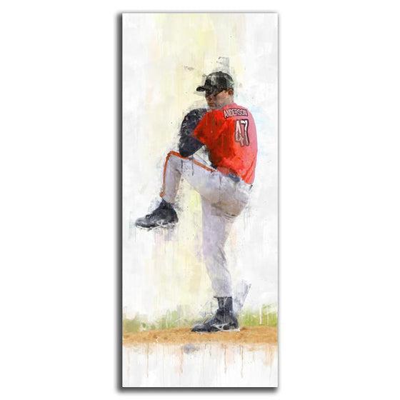 Baseball Pitcher Personalized Gift - Sports art from Personal-Prints