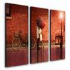 Set of 3 romantic wall decor panels for living room or bedroom decor