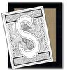 Monogram Coloring Page - S