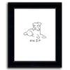 Personalized Scottish Terrier art with the dog's name below - Personal-Prints