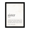 Definition of a Sister - Personalized gift for a sister