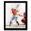 Softball canvas sports wall art - personalized name on jersey from personal-prints