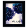 Zodiac Sign Stars framed art - Personalized Name Gift from Personal Prints
