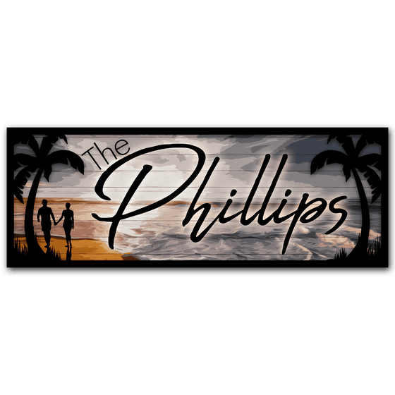 Personalized Beach Sign - Beach House Wall Decor from Personal-Prints