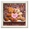 Personalized gift for little girl's bedroom decor - Teddy Bear Canvas Art