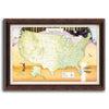 Personalized map of the United States with push pins USA - Personal-Prints