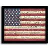 American Flag framed canvas wall art decor