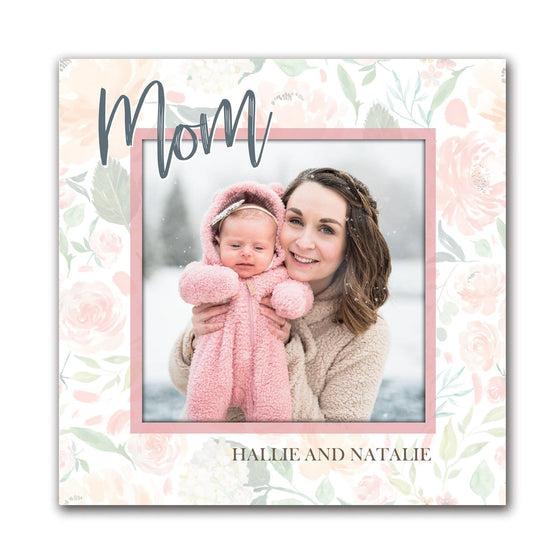 Turn Your Favorite Photo of Mom into Art and Customize it with Names or Words- Block Mount