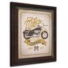 Retro Motorcycle Sign- Framed Behind Glass