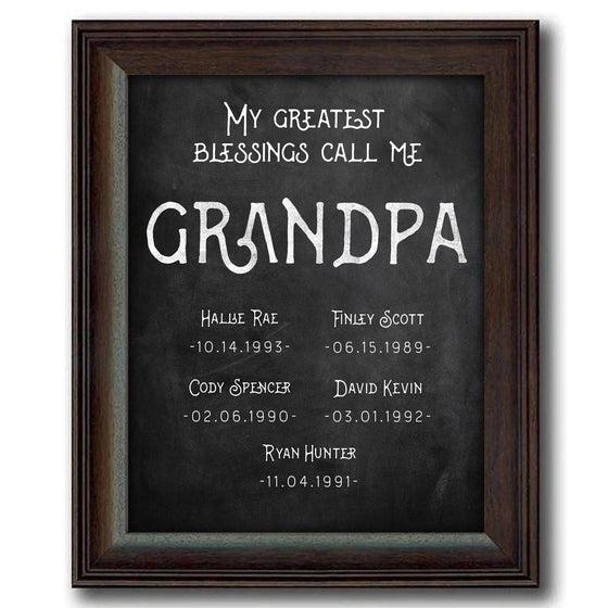 Greatest Blessings Call Me Grandpa