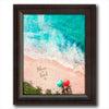 Personalized Beach Coastal Wall Art - Framed under glass option