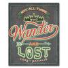 Personalized art with quote - Not all those who wander are lost