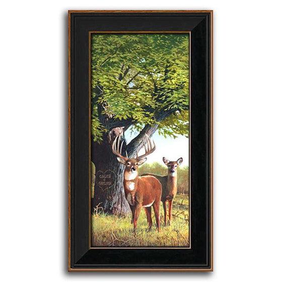 Personalized painting of deer in a green forest - Personal-Prints