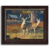 Personalized painting of deer with house in the background - Personal-Prints