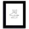 Picasso- Style Personalized Yorkie wall art line drawing with the dog's name - Personal-Prints
